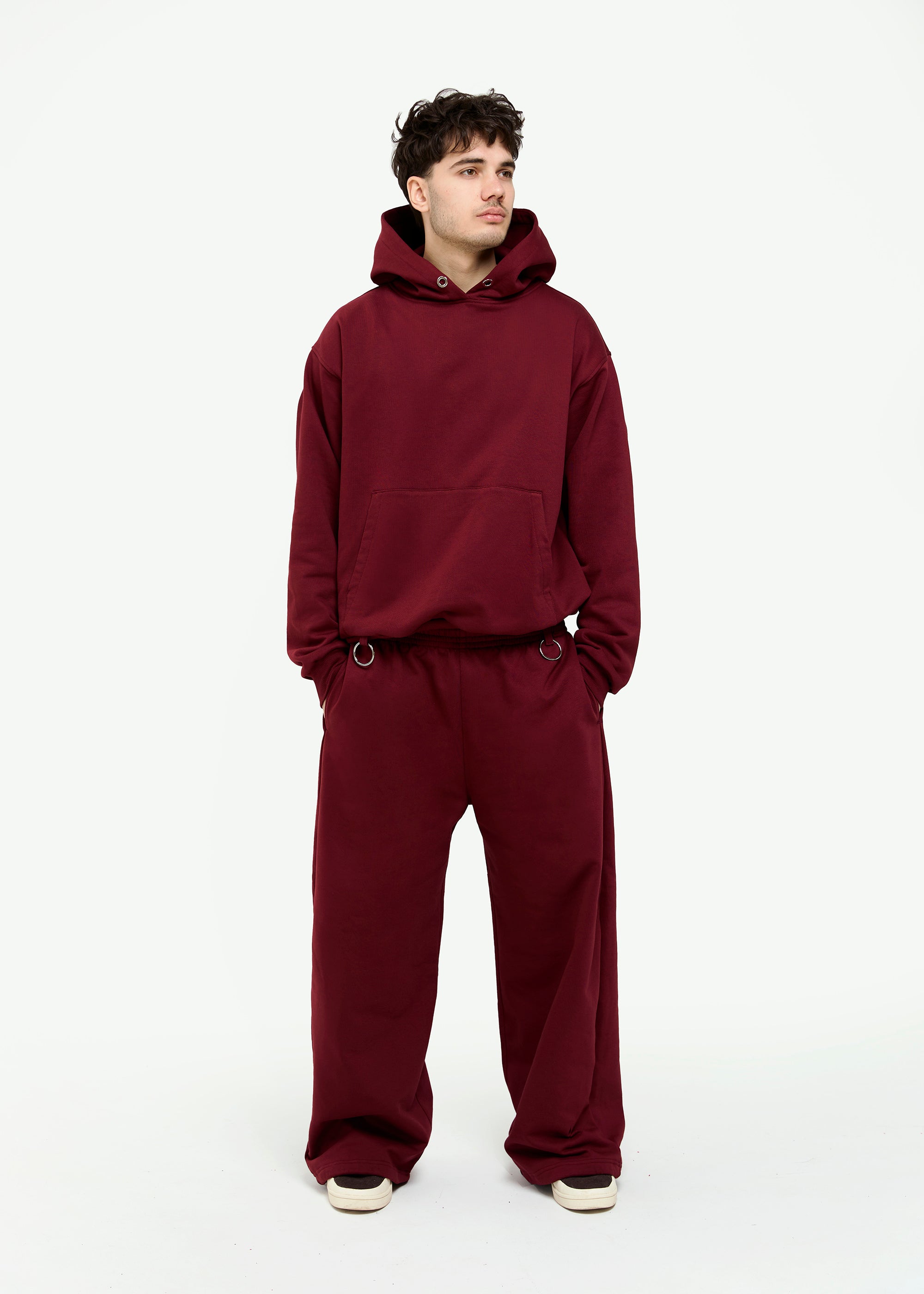 BUBBLE burgundy sweatpants