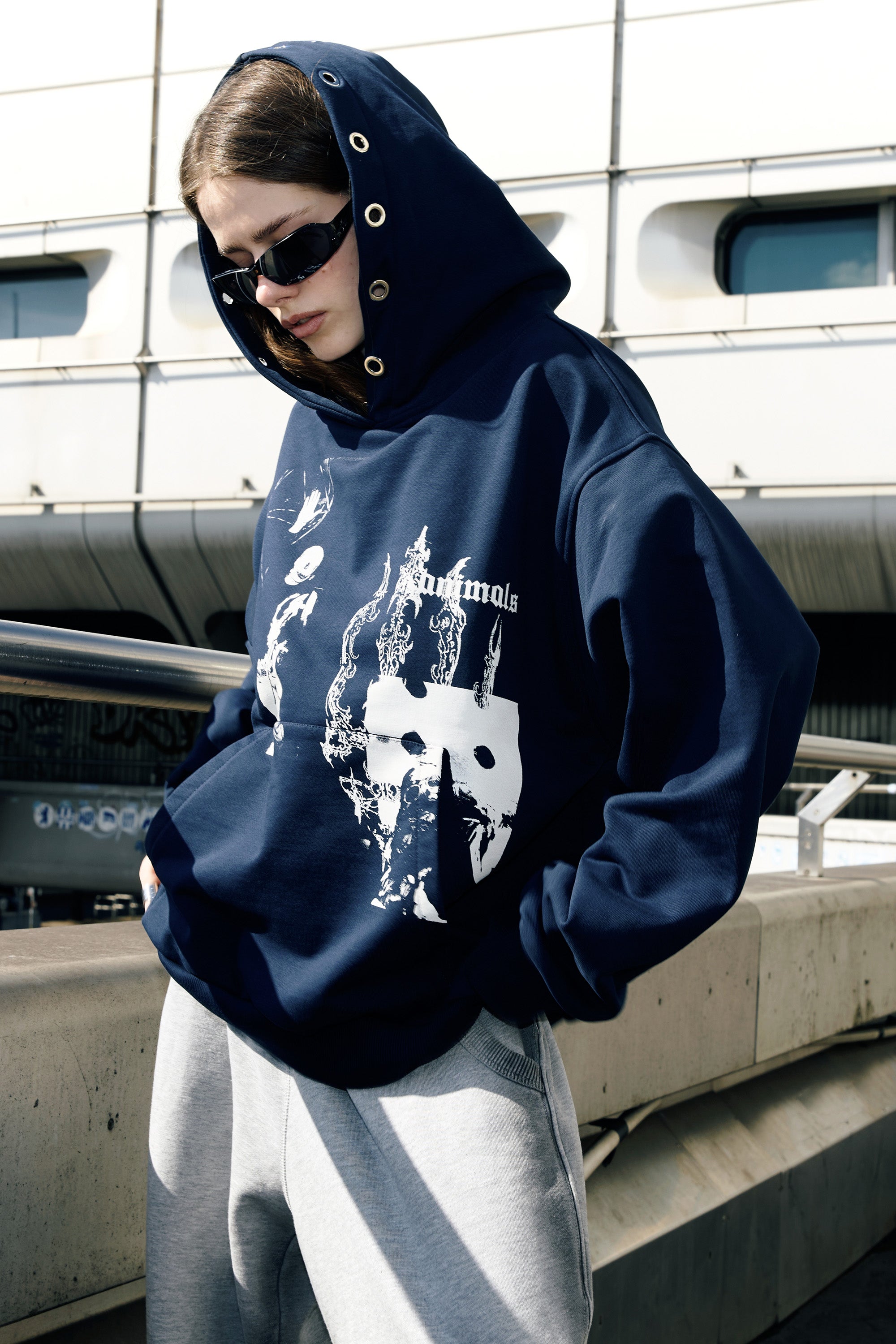 MASK navy hoodie