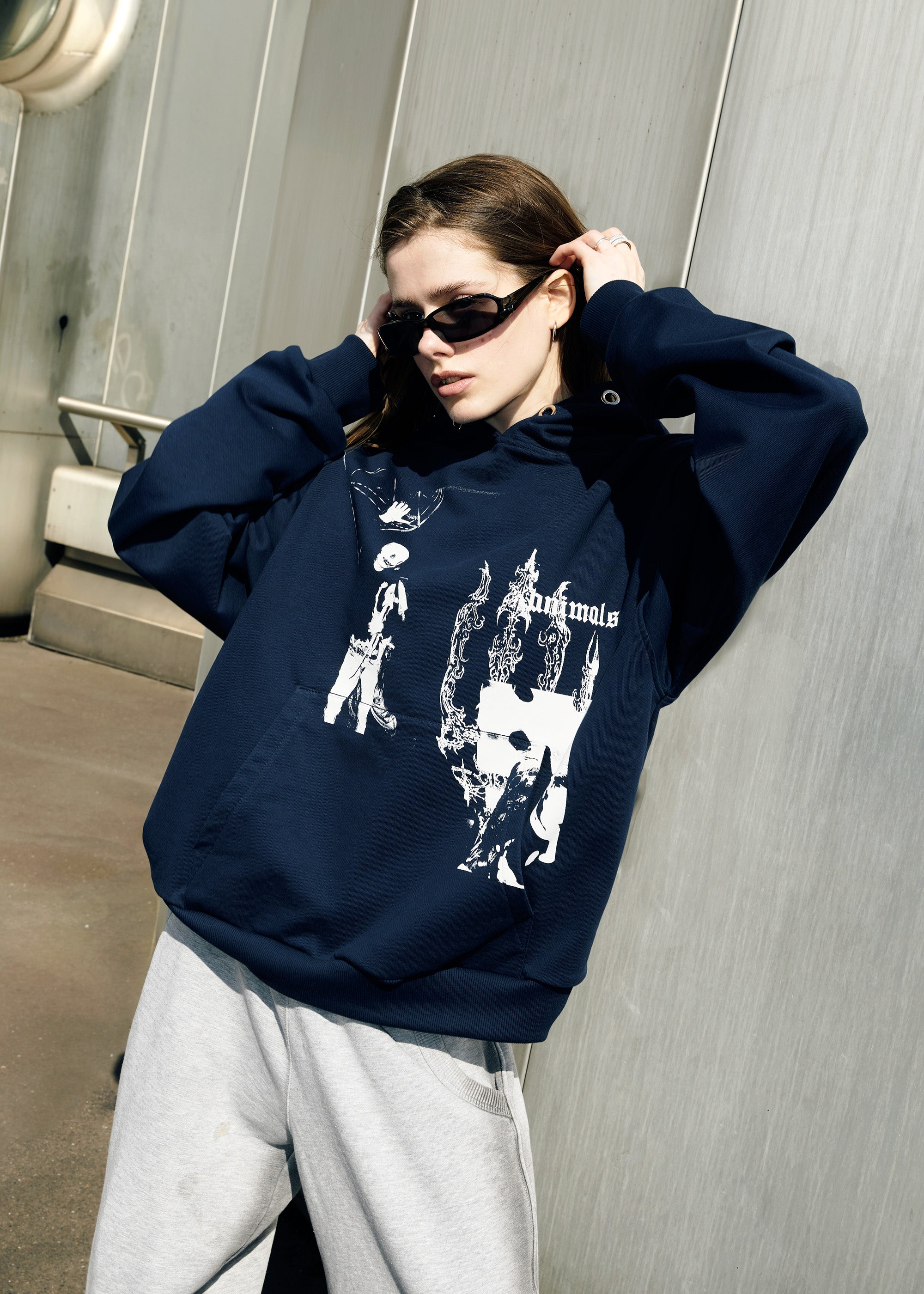 MASK navy hoodie