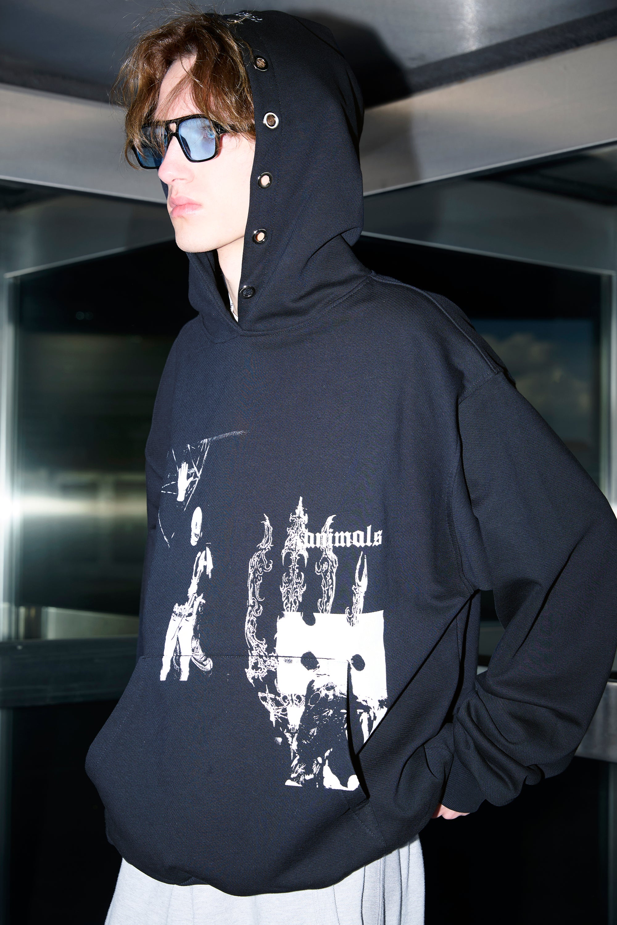 MASK black hoodie