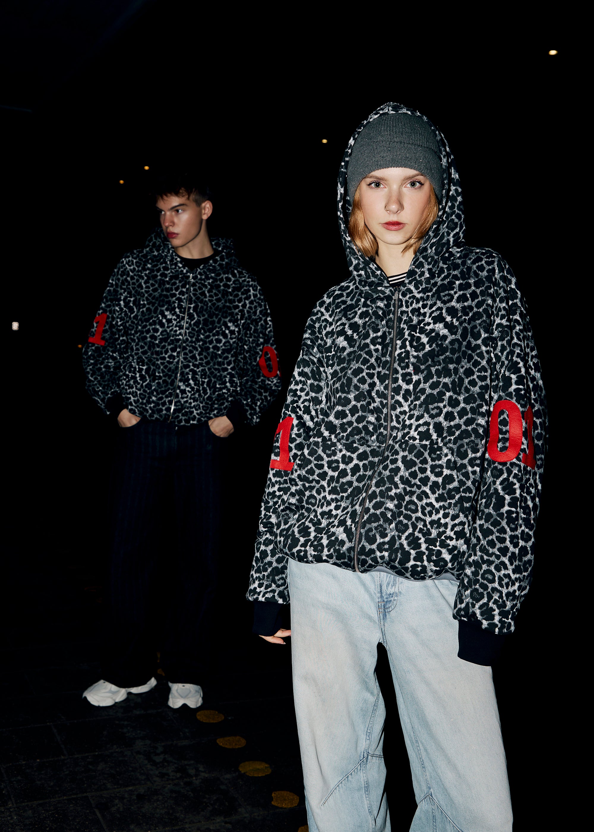 SNOW KITTEN zipped hoodie PRE-ORDER