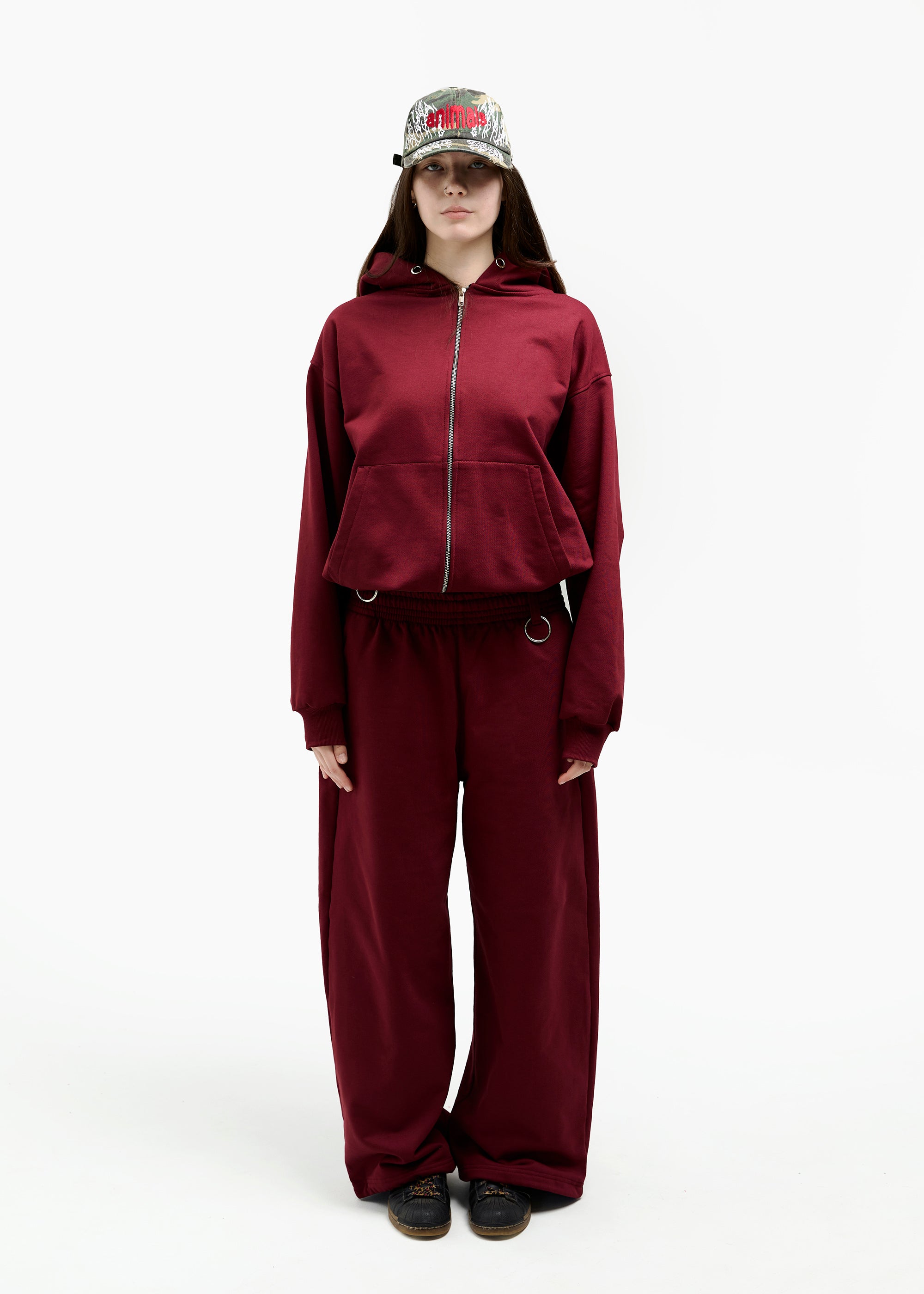 BUBBLE burgundy sweatpants