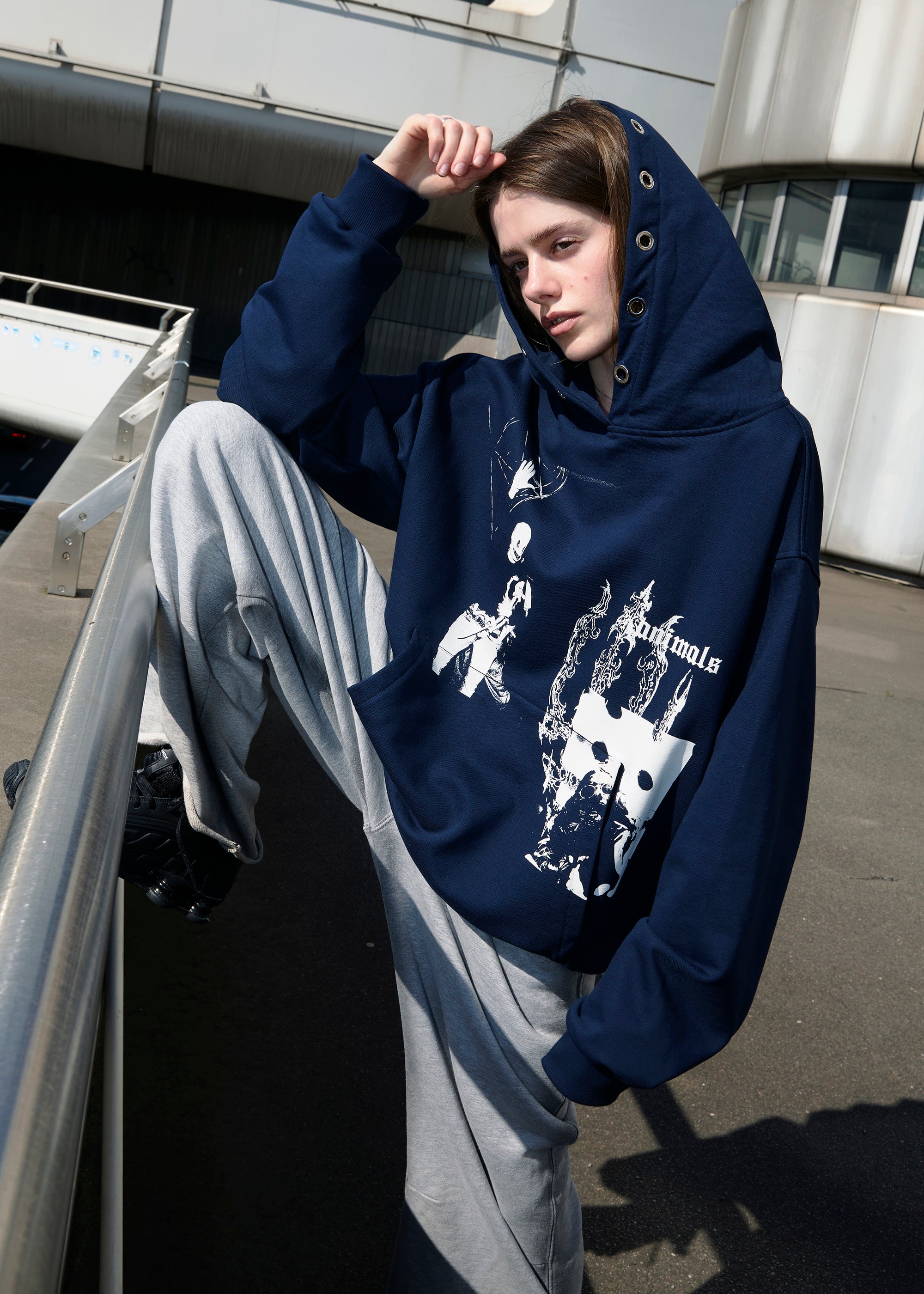 MASK navy hoodie