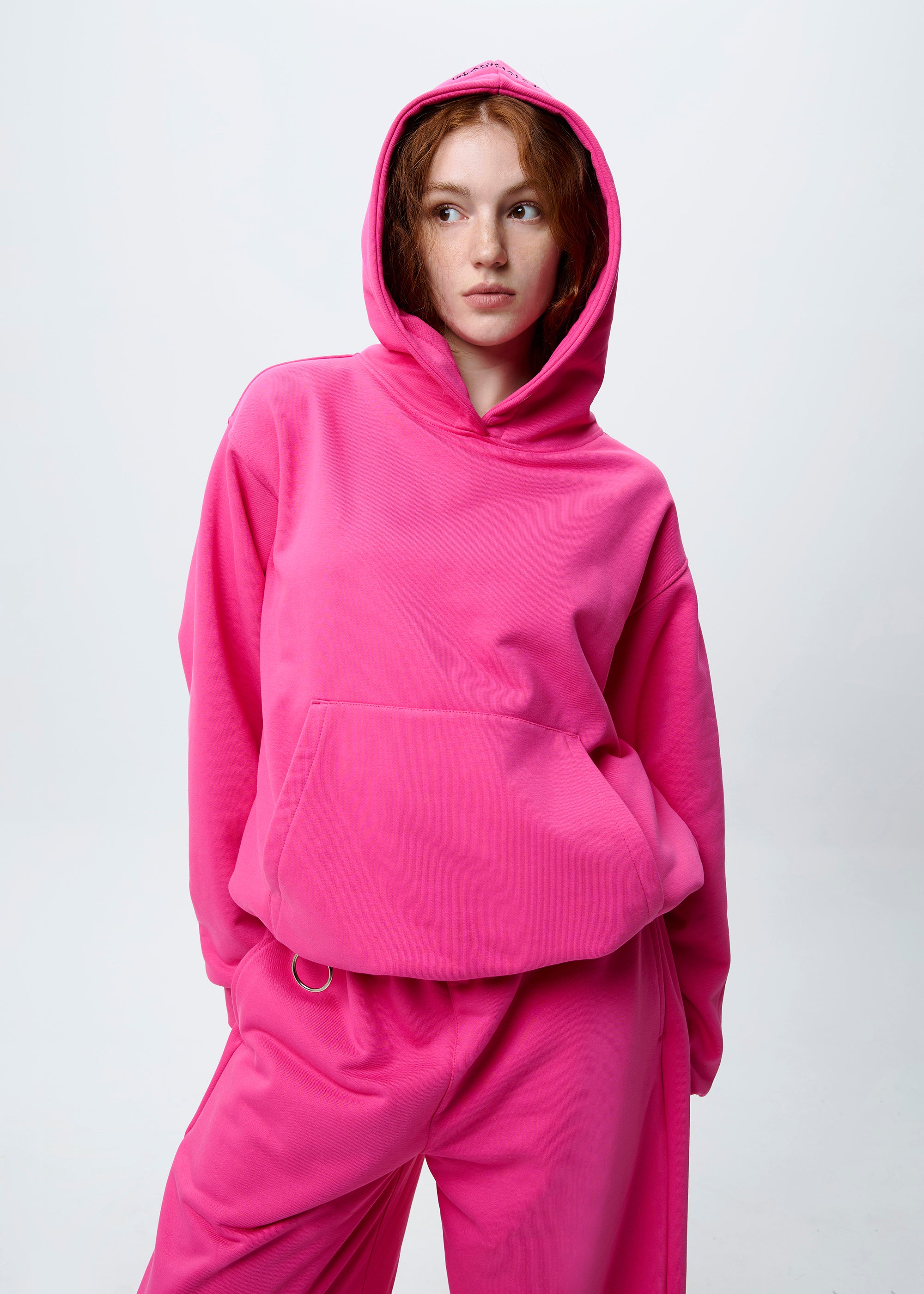 BASIC pink hoodie